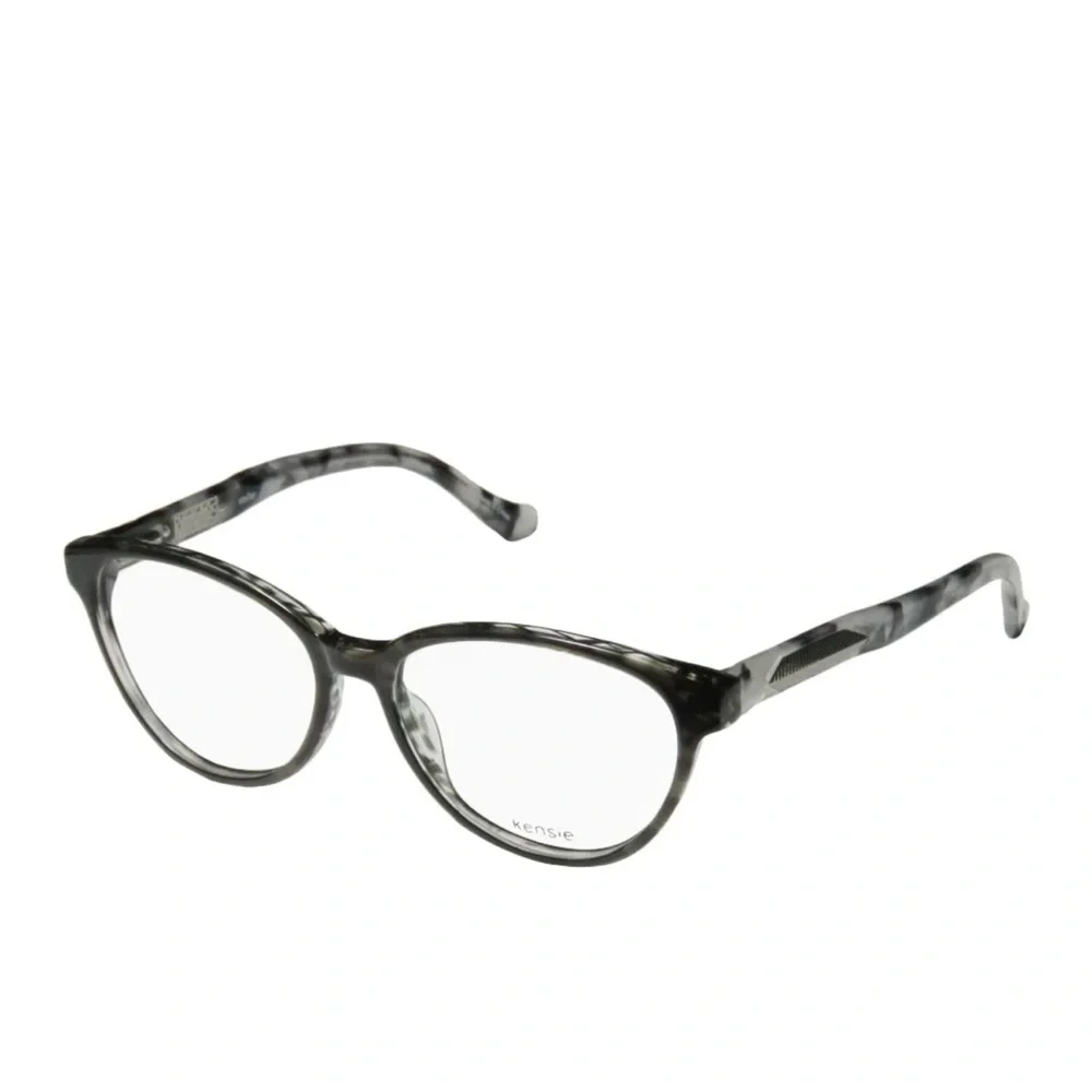 KENSIE “Stellar” Frames Cateye Black/Gray Granite Eyeglasses Demo 51-15-135 NWT